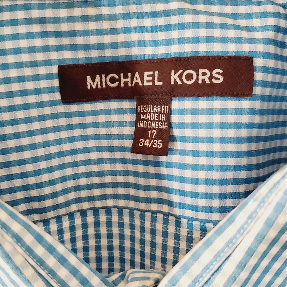 Michael Kors, 17 1/2, 34-35, teal